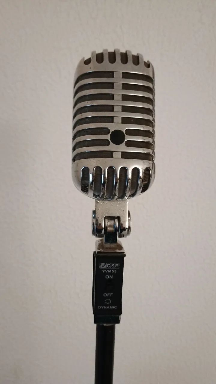 Vendo microfone vintage CSR modelo YVM-55 super cardióide