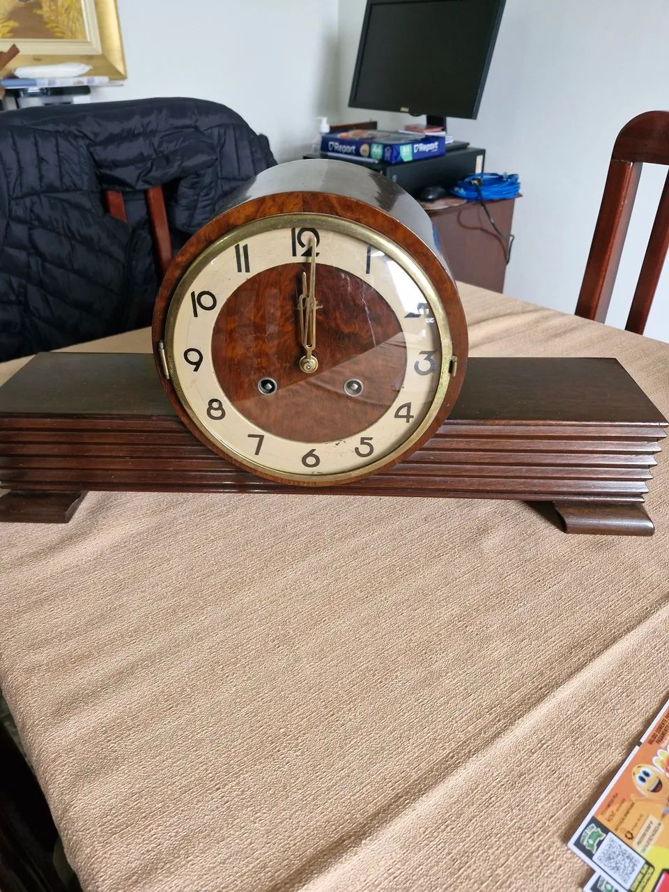 Relogio de mesa antigo Suíço  - Foto 2