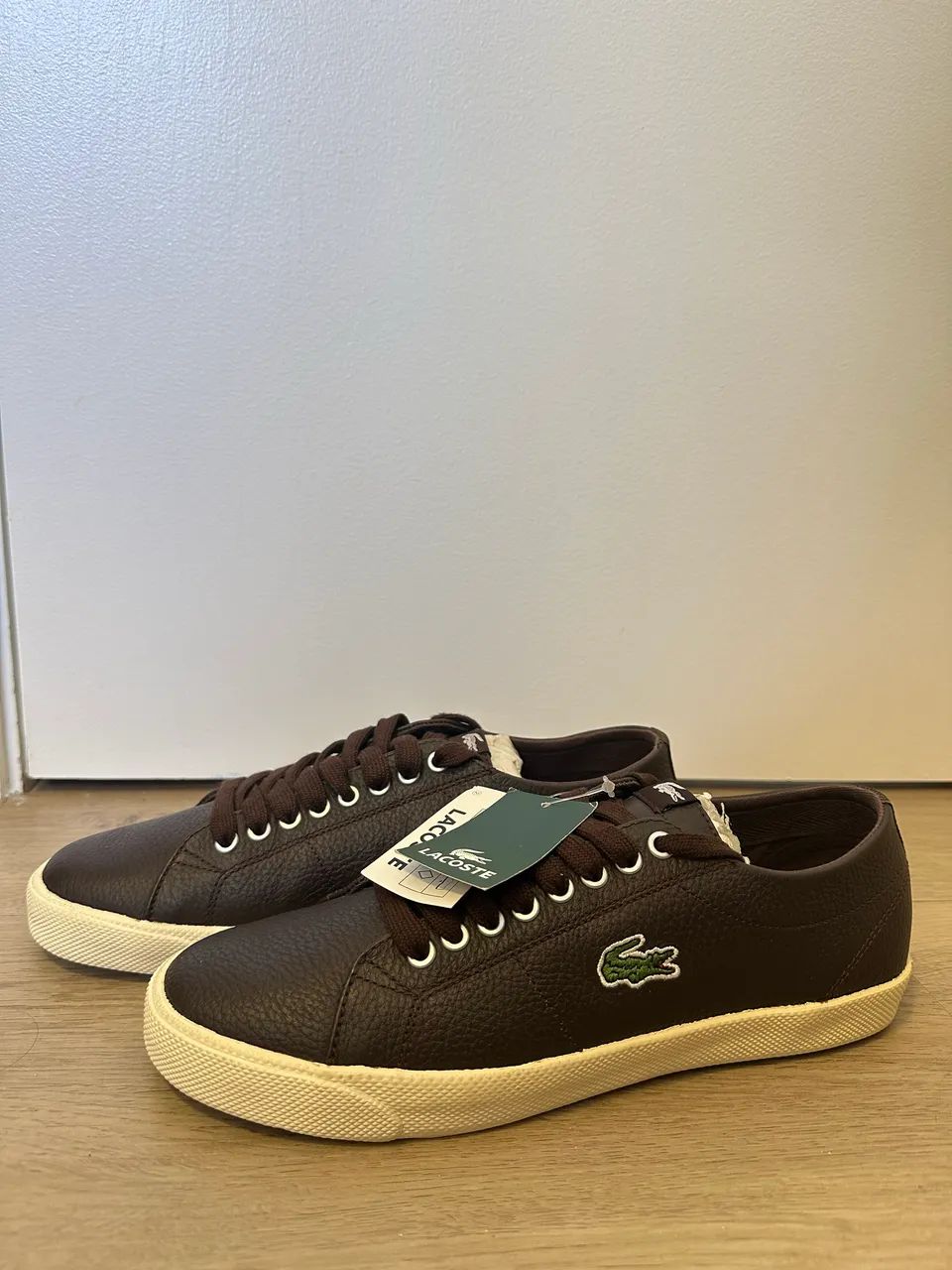 Tênis Lacoste Marrom Original Masculino 