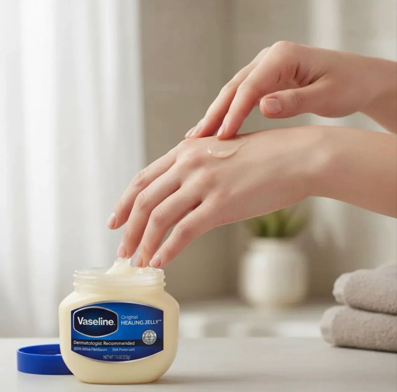 Vaseline 100% white petrolatum healing jelly 212g - Foto 3