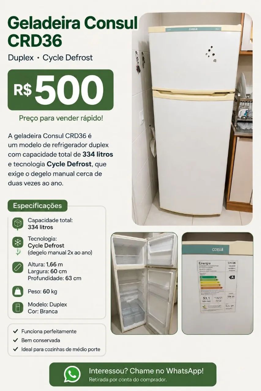 Geladeira Consul - Foto 2