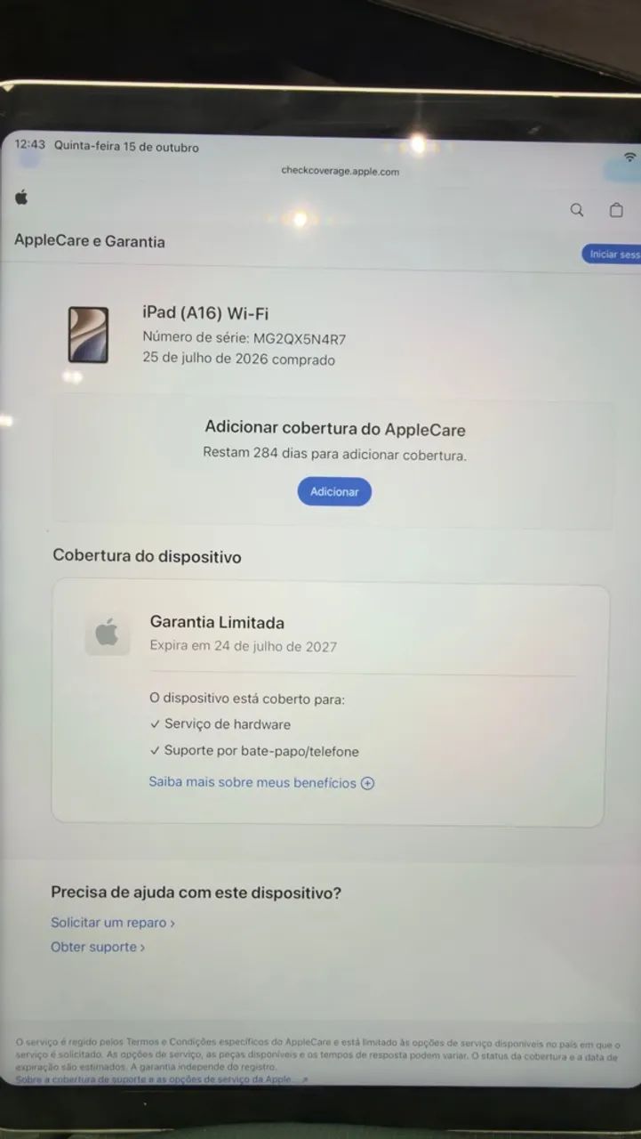 Ipad 11 128gb silver garantja ate julho 2027 - Foto 5