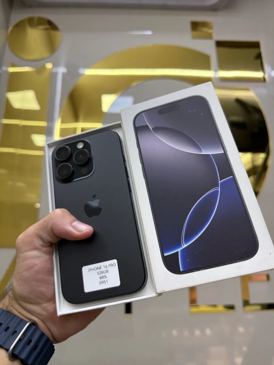 IPHONE 16 PRO 128GB 5G BLACK COM CAIXA MEGA PROMO