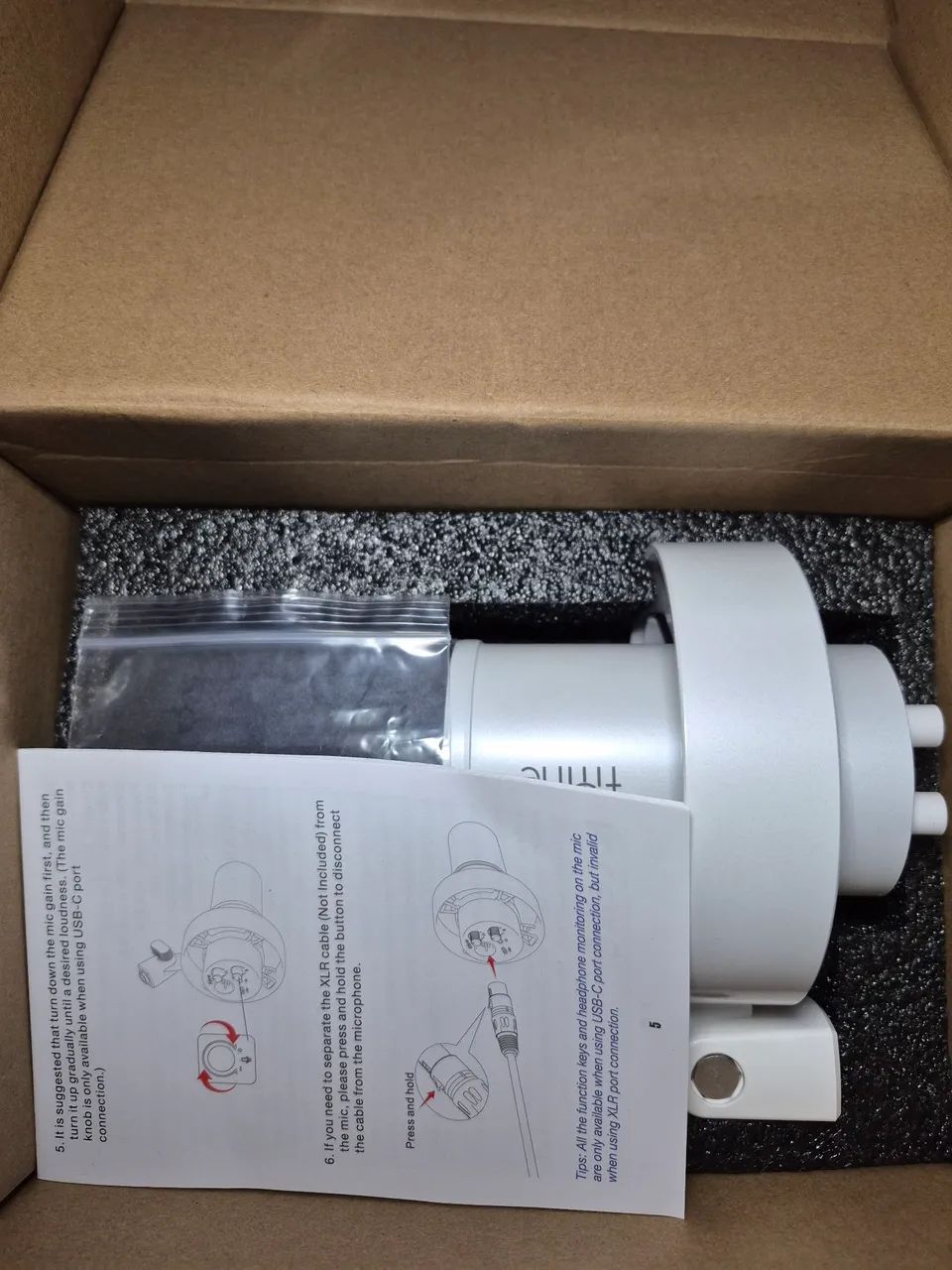 Microfone FIFINE K688 Branco Completo + Acessório Extra - Foto 3