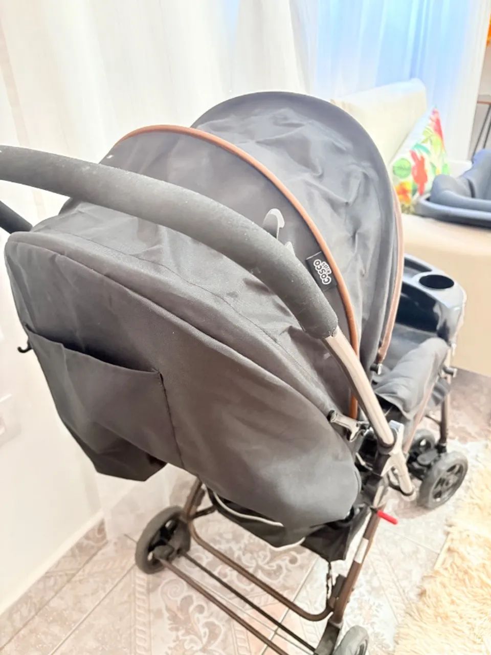 Carrinho de bebe com bebê conforto Cosco - Foto 3