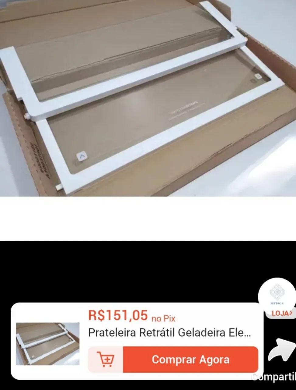Prateleira de geladeira retrátil  - Foto 2