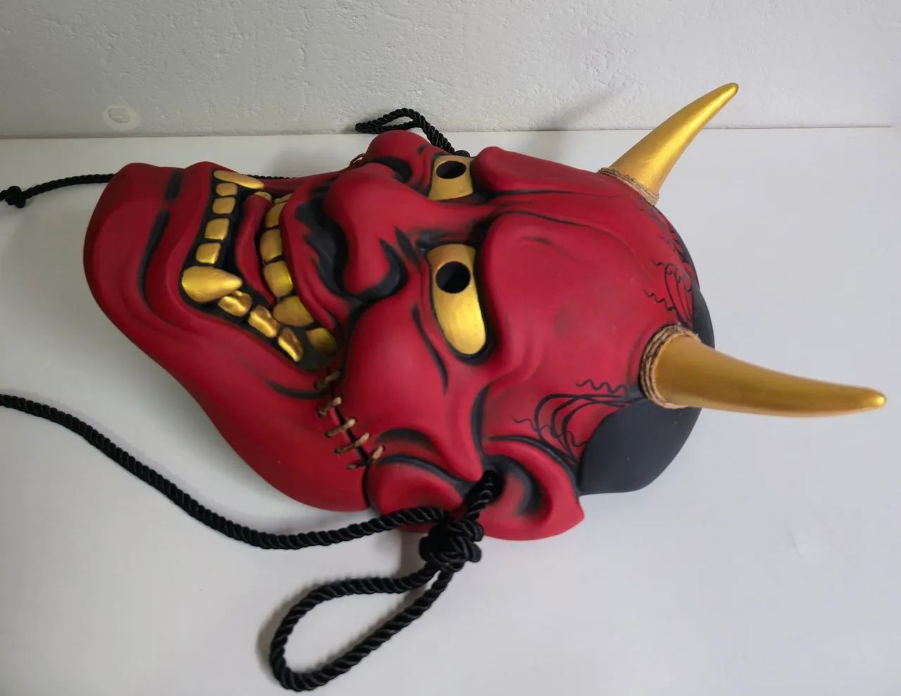 Máscara Hannya Oni em resina maciça Funcional ou Decoração - Foto 3