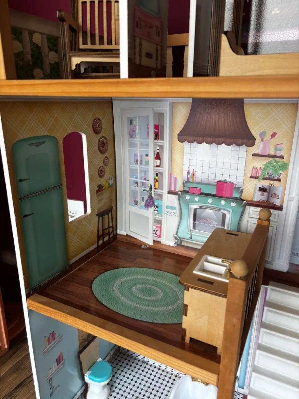 Casa de boneca grande em madeira Kidkraft - Foto 2