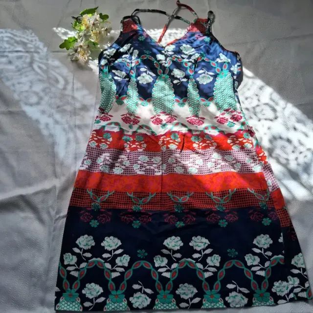 Vestido Floral Azul 