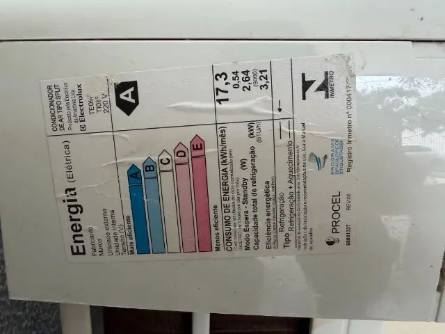 AR CONDICIONADO ELETROLUX 9000 BTUS - Foto 3