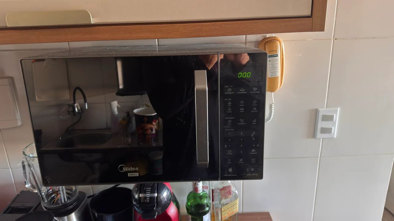 Micro-ondas 35l grill prata espelhado midea mxga35s1/mxga35s2 - Foto 2