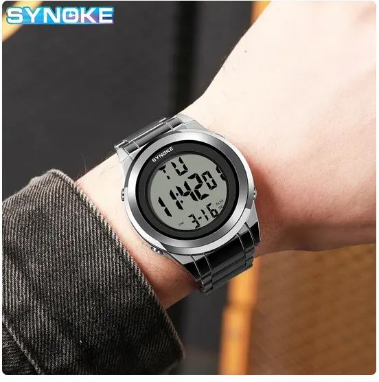 Relógio de pulso led digital Synoke masculino - Foto 4