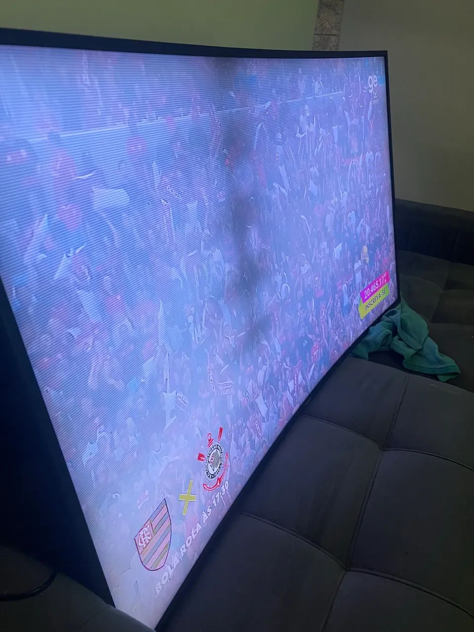 Smart Tv Samsung 55 tela curva (defeito)
