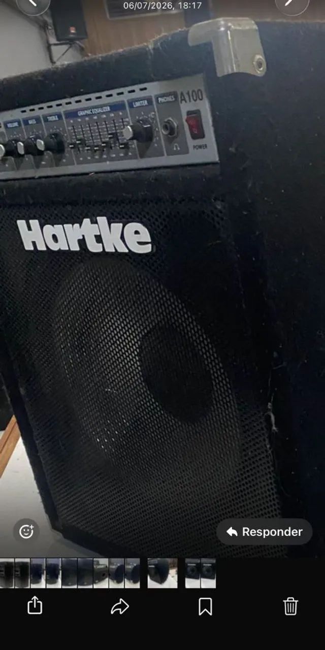 Caixa Para Baixo Hartke modelo A100 - Foto 4