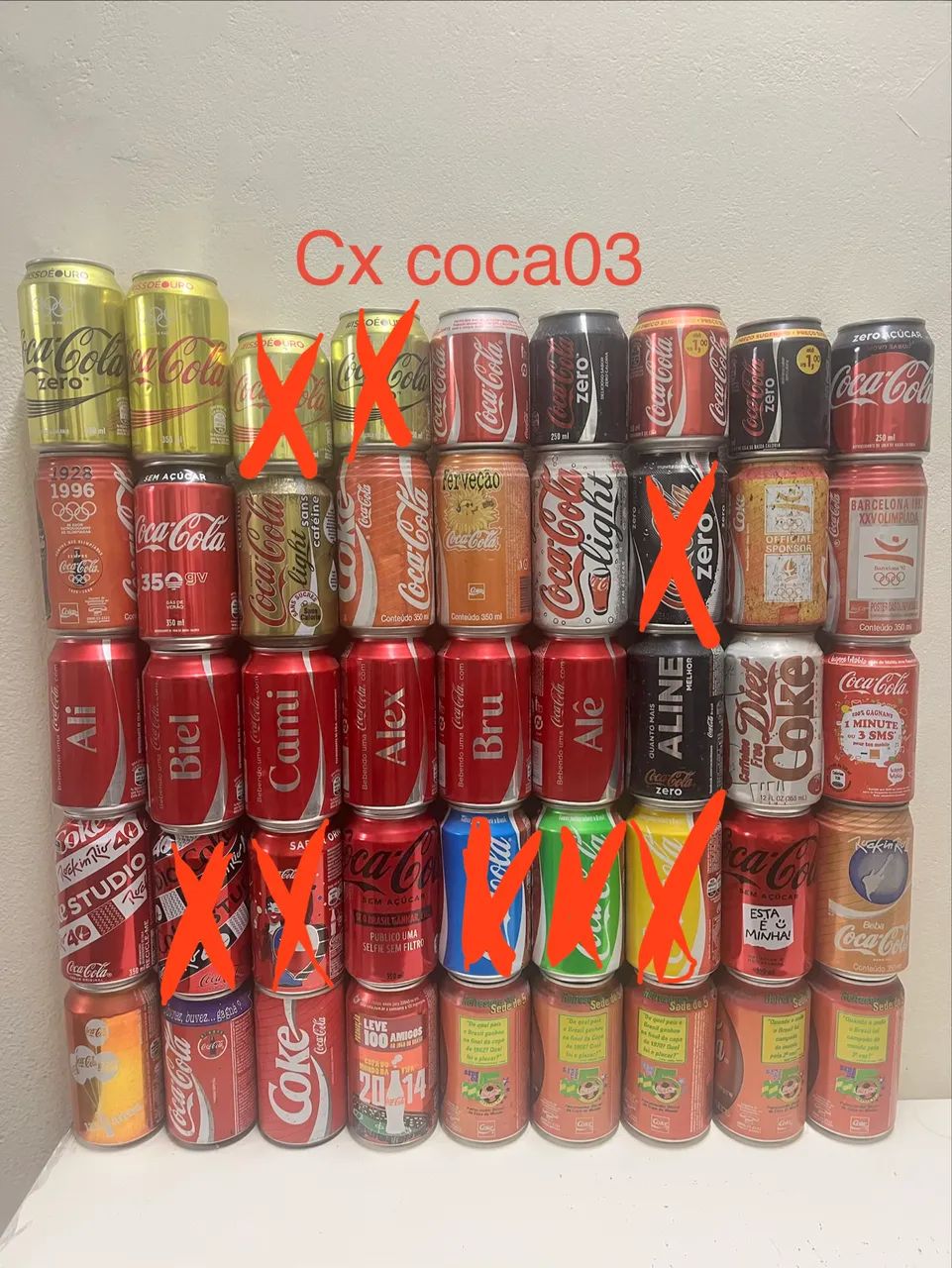 Coleção latinhas da coca.cola