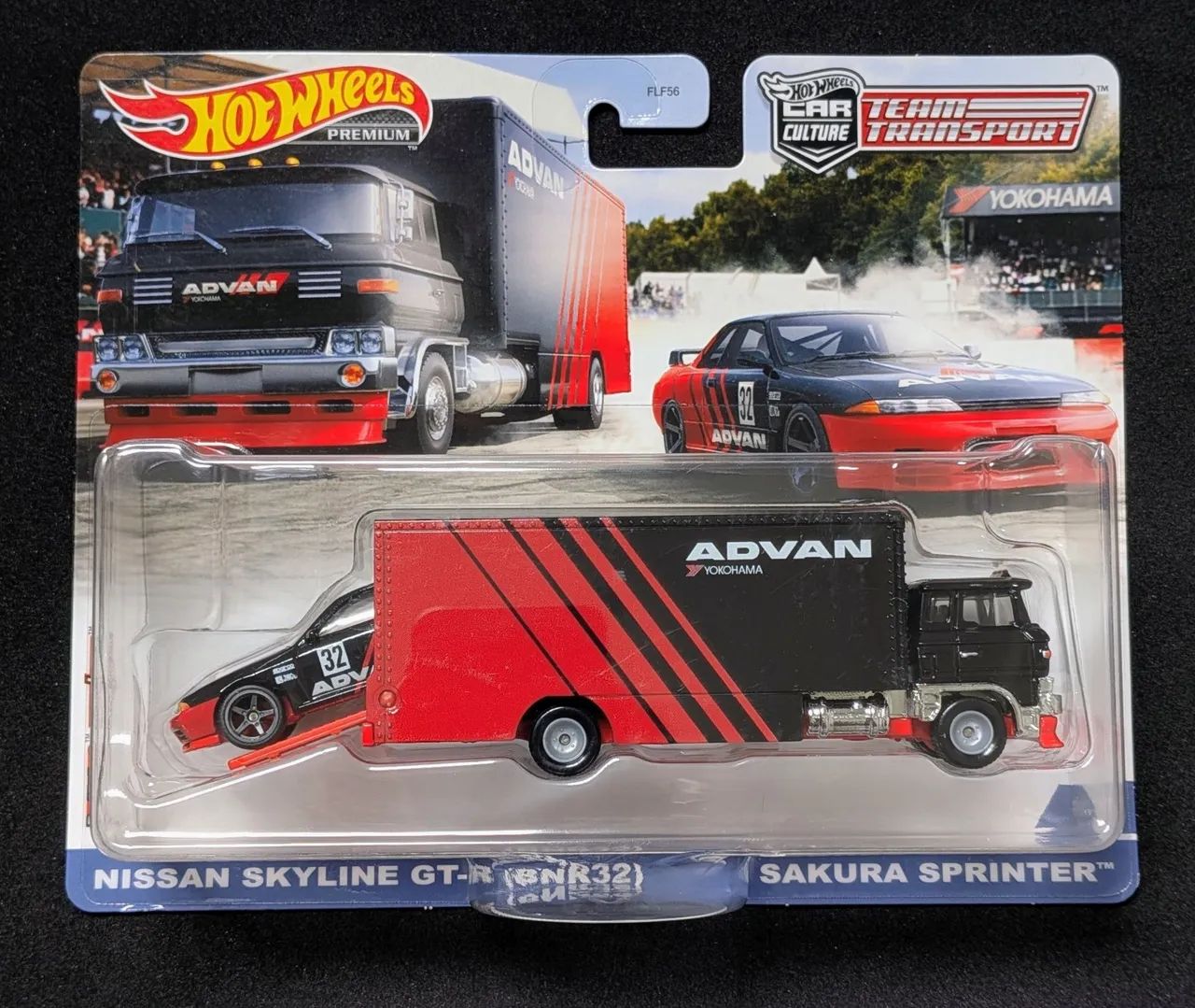 Hot Wheels Team Transport Skyline GT-R + Sakura Sprinter Advan