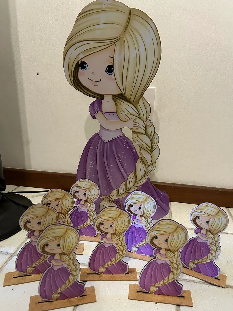 Kit festa Rapunzel - displays e tag 