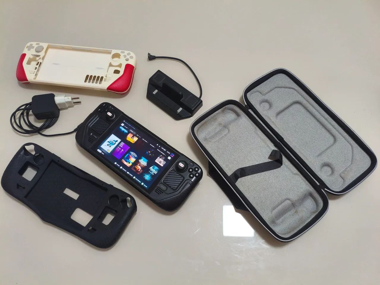 Steam Deck LCD com SSD de 512gb + Dock + Case + Película +