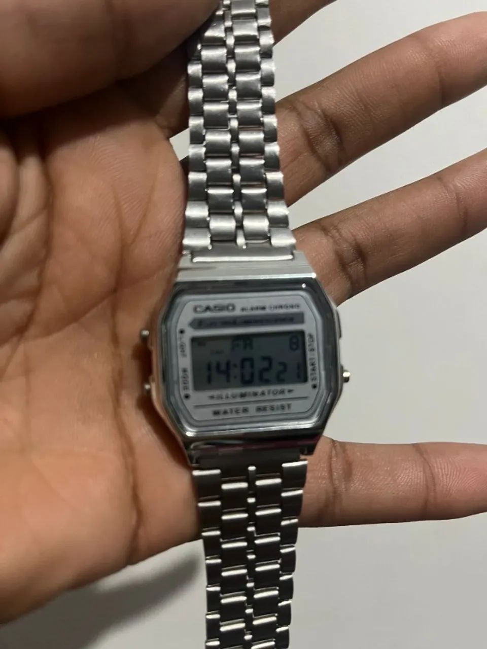 Relógio Casio Retro Vintage Prata Unissex - Foto 3
