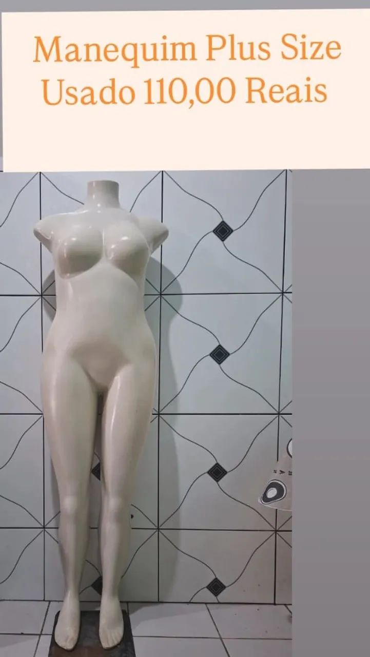 Manequim feminino Plus size 