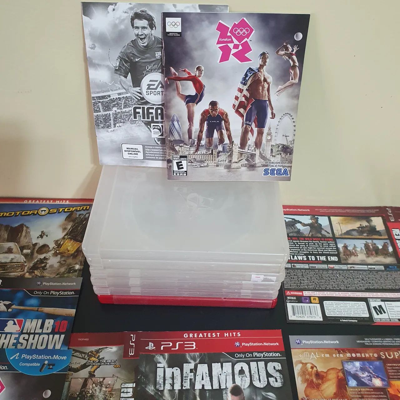 PS3 - 6 estojos + 9 encartes externos [ac. troca] - Peças e