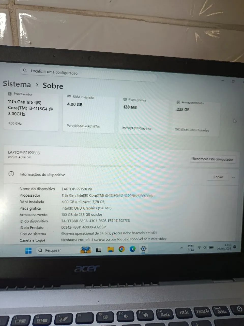 IMPERDÍVEL Notebook Acer Aspire 5 por ótimo preço! - Foto 2