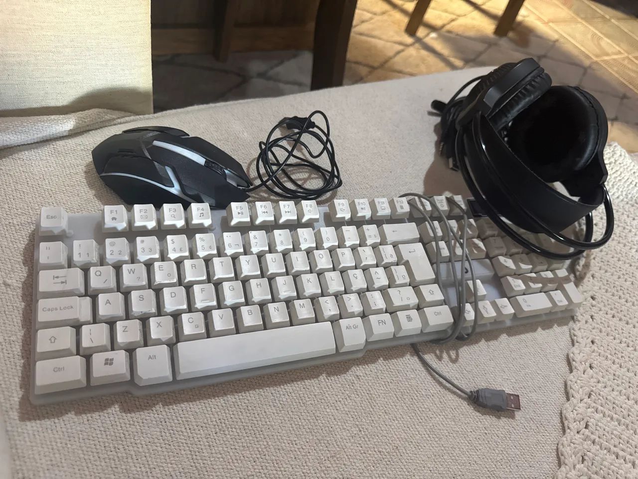 Kit Gamer Mouse+Teclado+ Fone