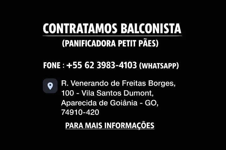 CONTRATA-SE BALCONISTA