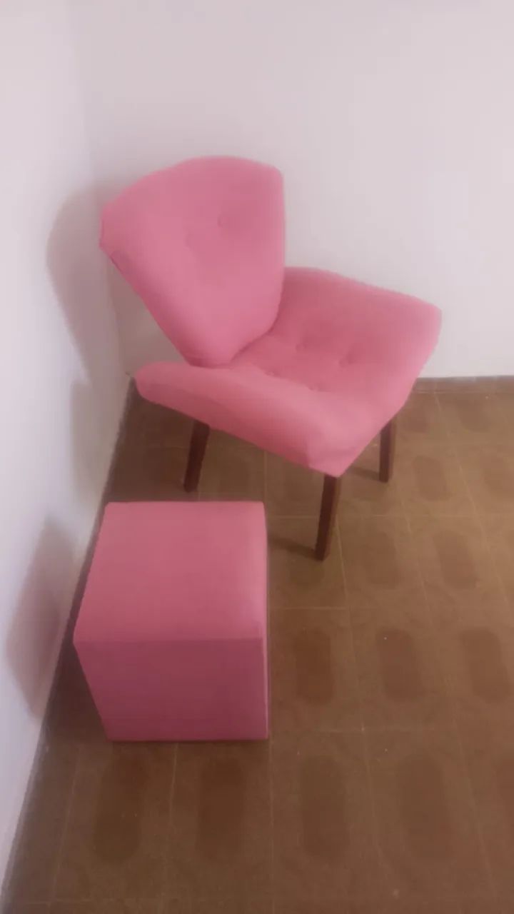 Vendo poltrona com puf  - Foto 2
