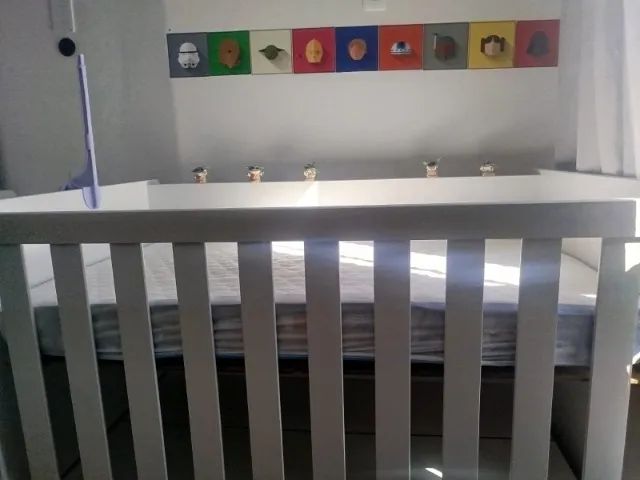 Berço Multifuncional Branco Luna Reller - Foto 3