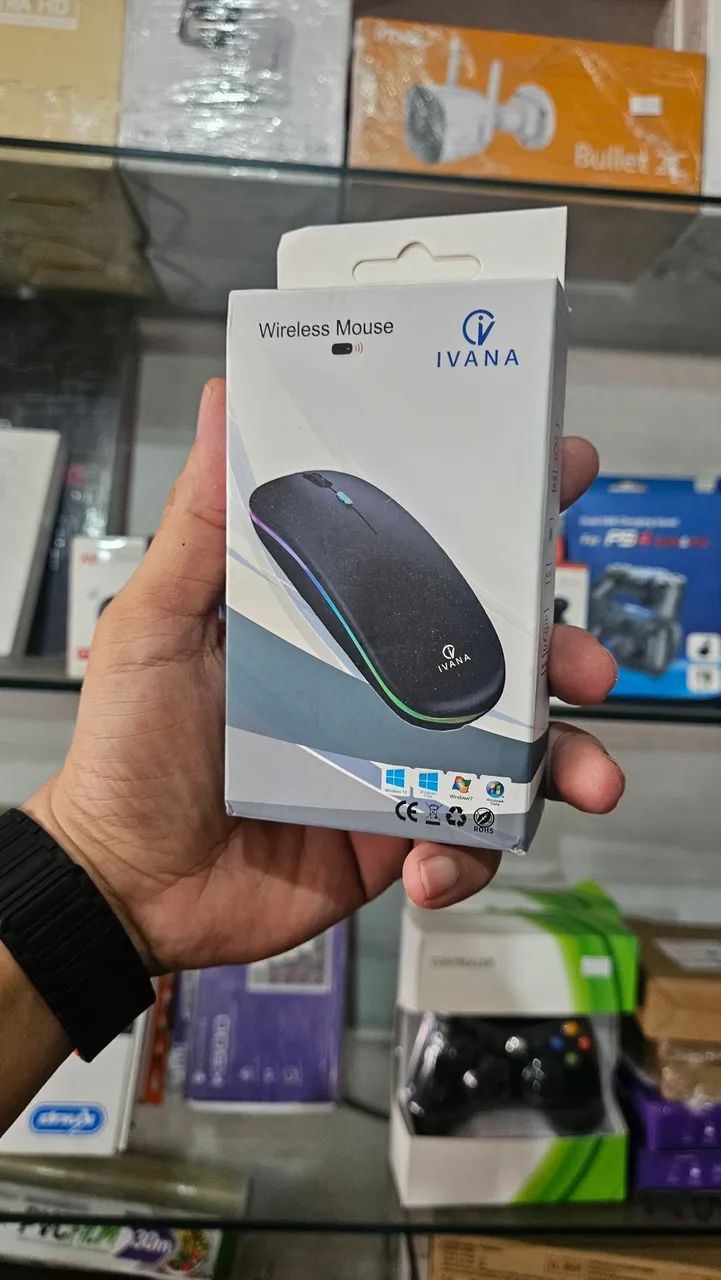 Mouse sem fio dual band bluetooth ivana 