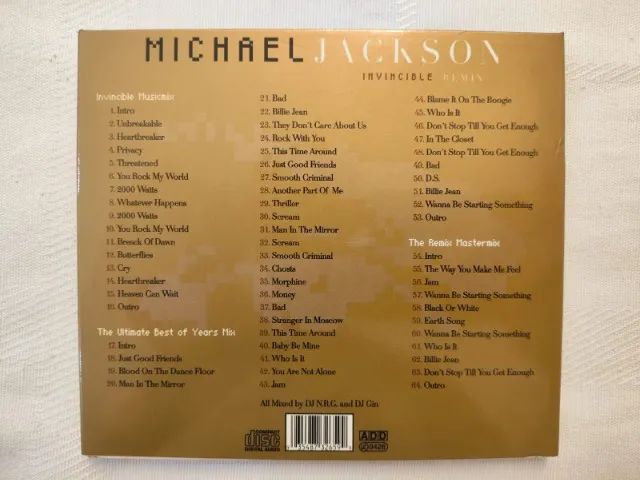 Michael Jackson - Invincible Remix (CD Digipak Raro / Colecionador