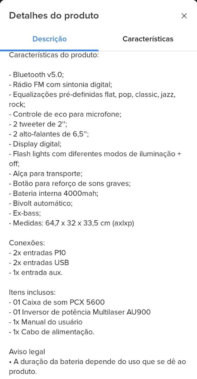 Caixa de som  - Foto 4