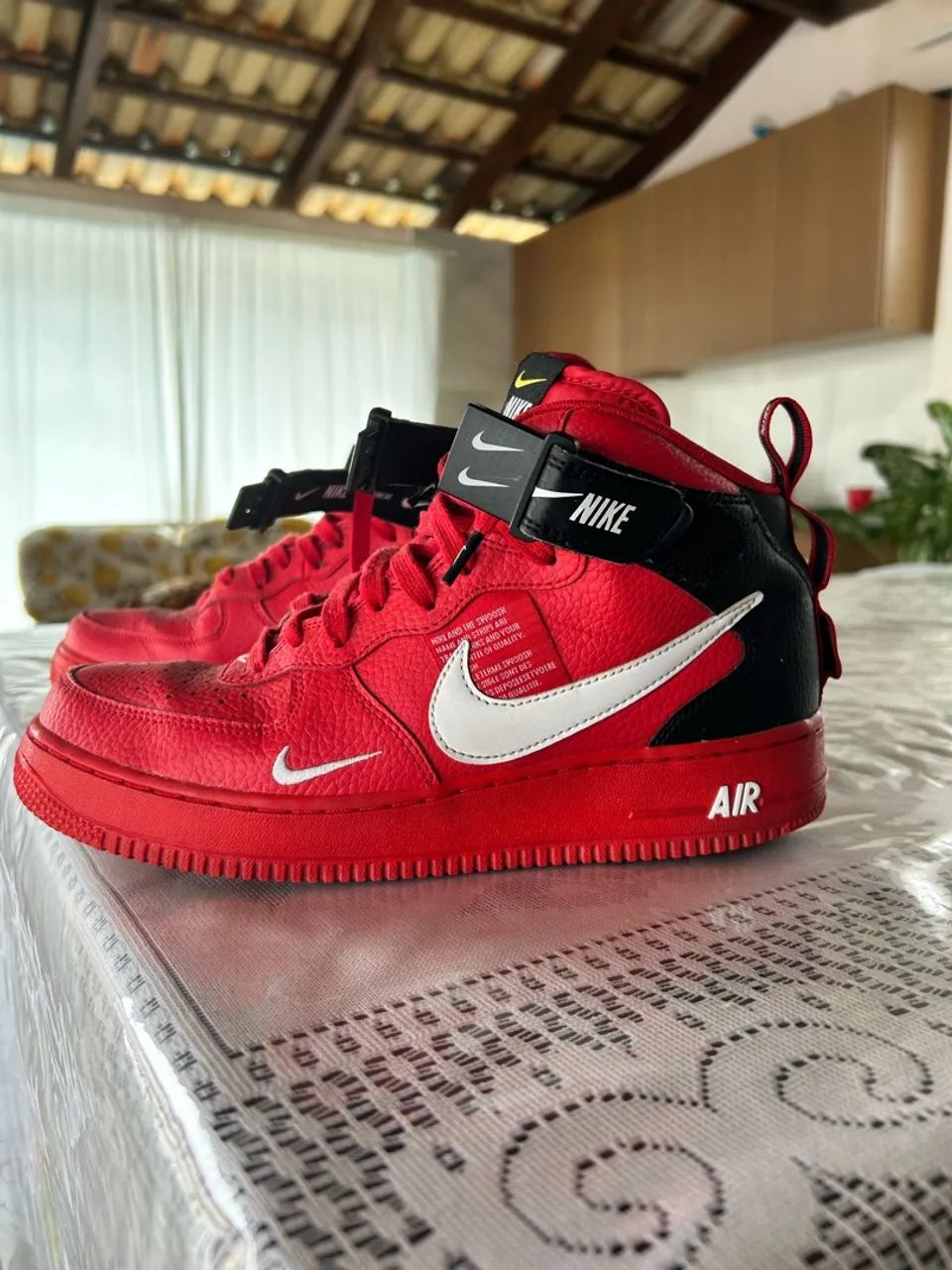 Nike Air Force 1 Mid Utility University Red