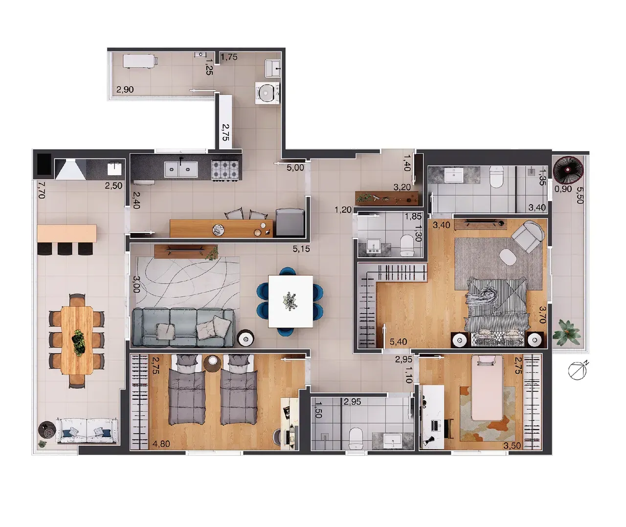 PLANTA 146m²