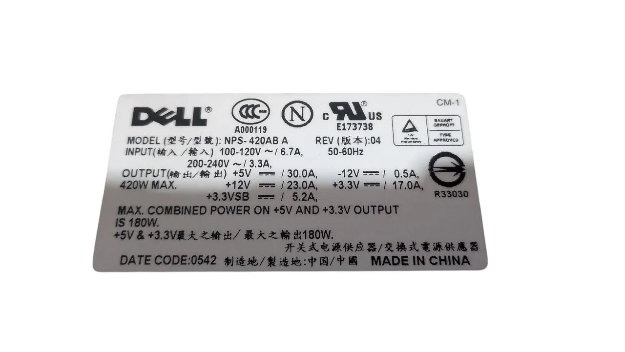 Fonte atx Dell servidor poweredge 830 nps:420ab - Foto 3