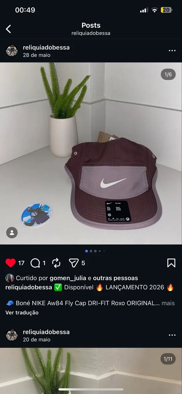 BONÉ NIKE AW84 DRI FIT FLY CAP ORIGINAL
