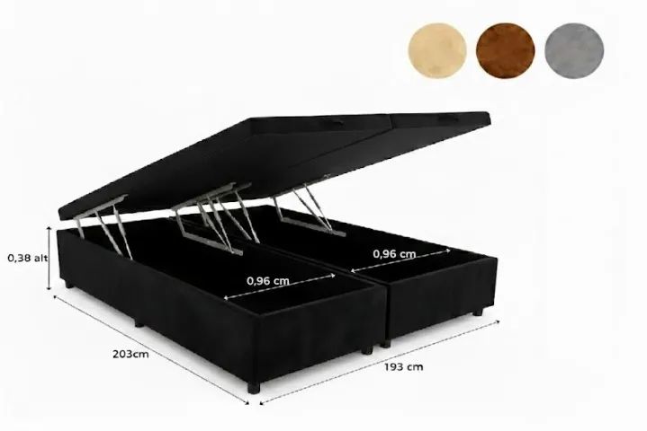 Base Box Bipartido 193x203cm