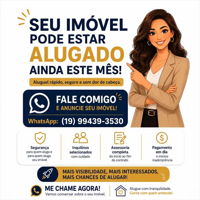 Tem uma casa ou apartamento para alugar? Fale comigo!