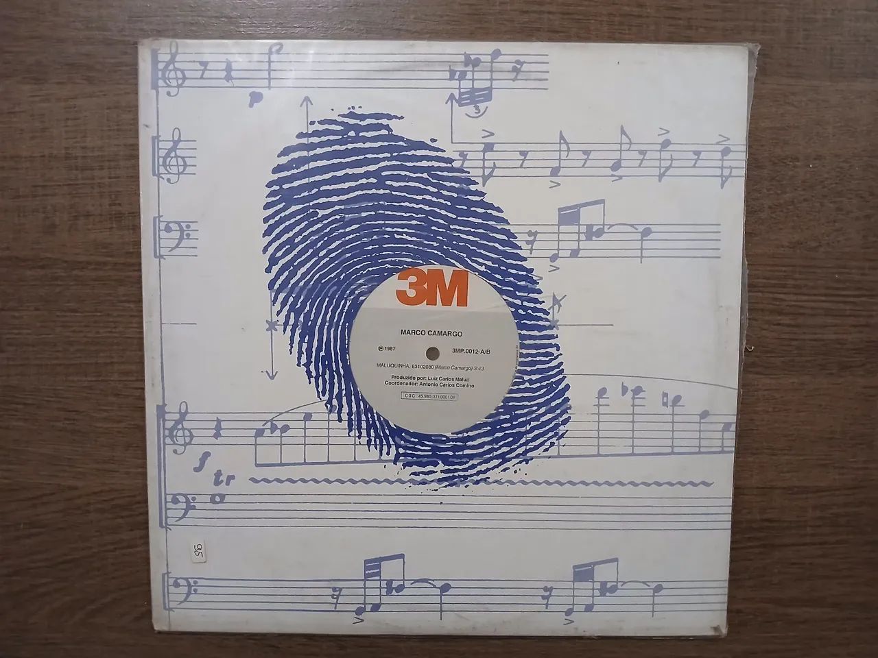 Vinil Maxi Single 12" Marco Camargo - Maluquinha (1987) Capa Original 3M