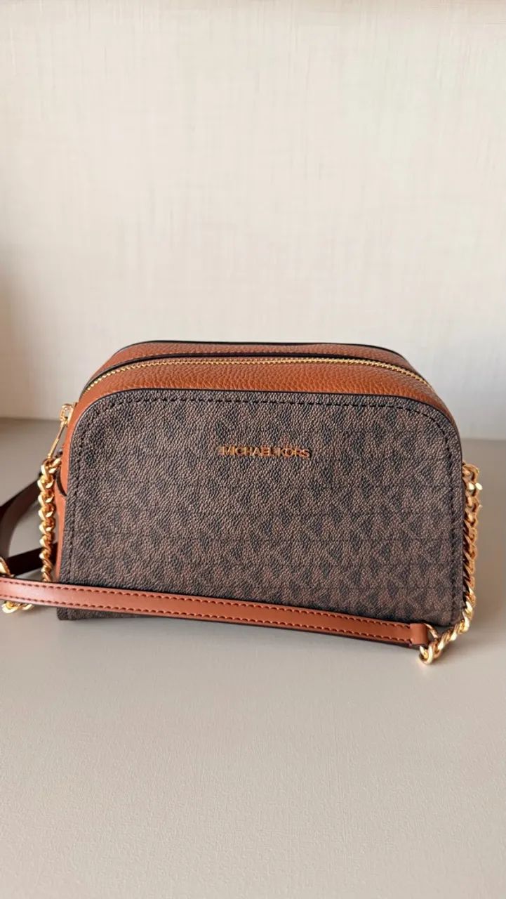 Michael Kors Bolsa Tiracolo em couro Nova - Foto 5