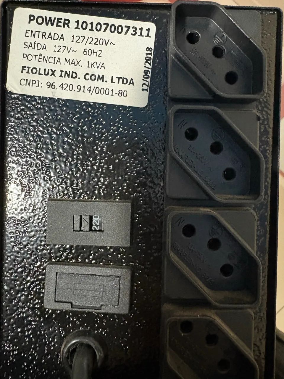 PROTETOR ELETRONICO 1.010VA BIVOLT FIOLUX POWER  - Foto 2
