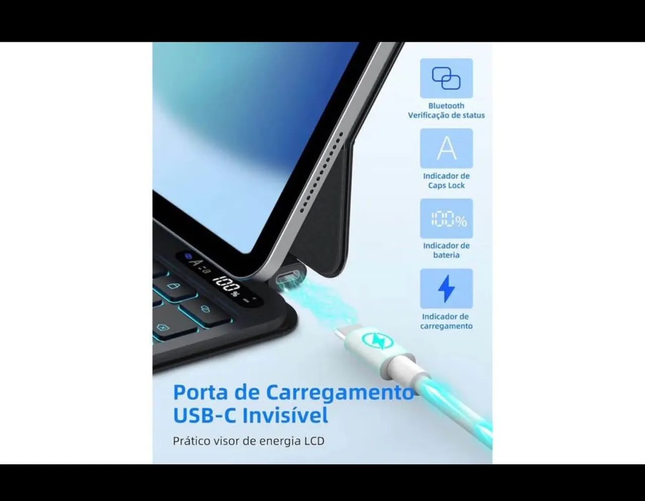 Teclado Magic Keyboard para iPad 10th e 11th (A16) - Foto 2