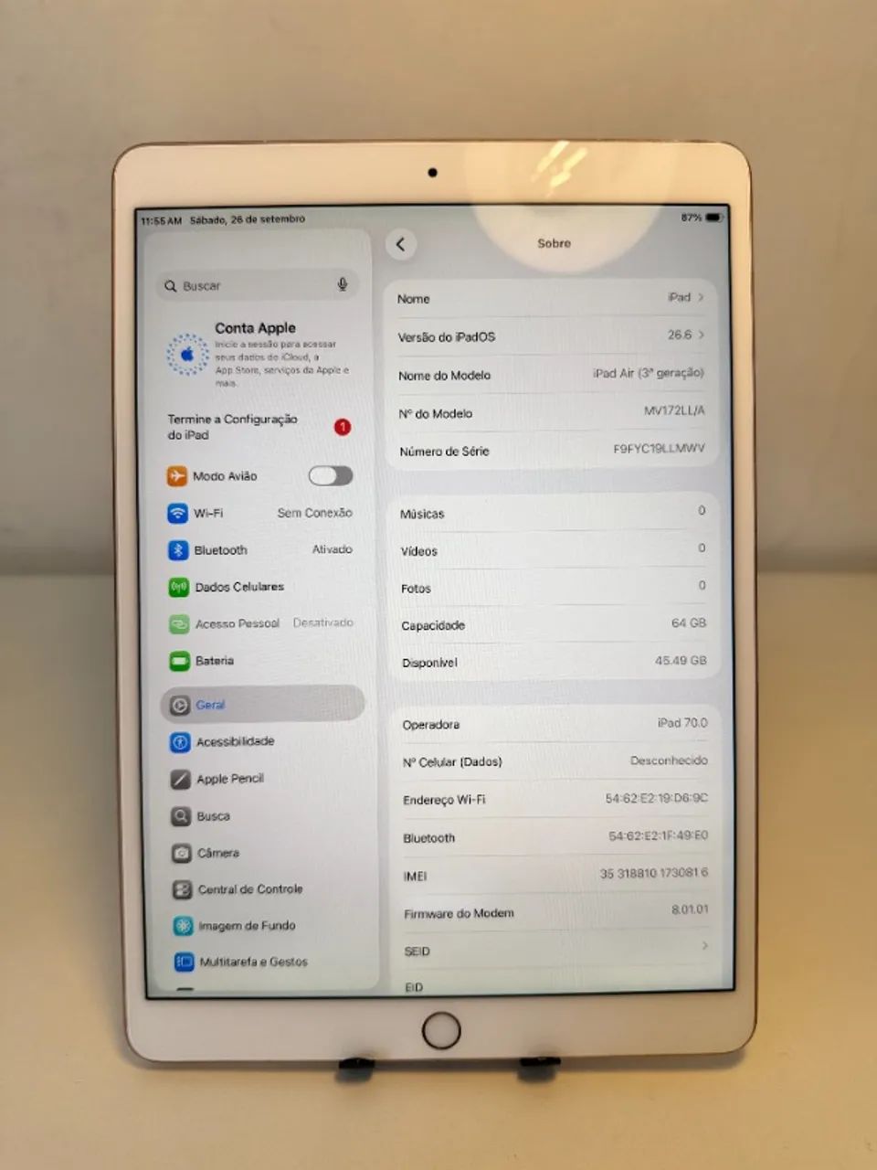 Apple iPad Air 3 64GB Rose Gold Wi-Fi e 4G UR044 - Foto 3