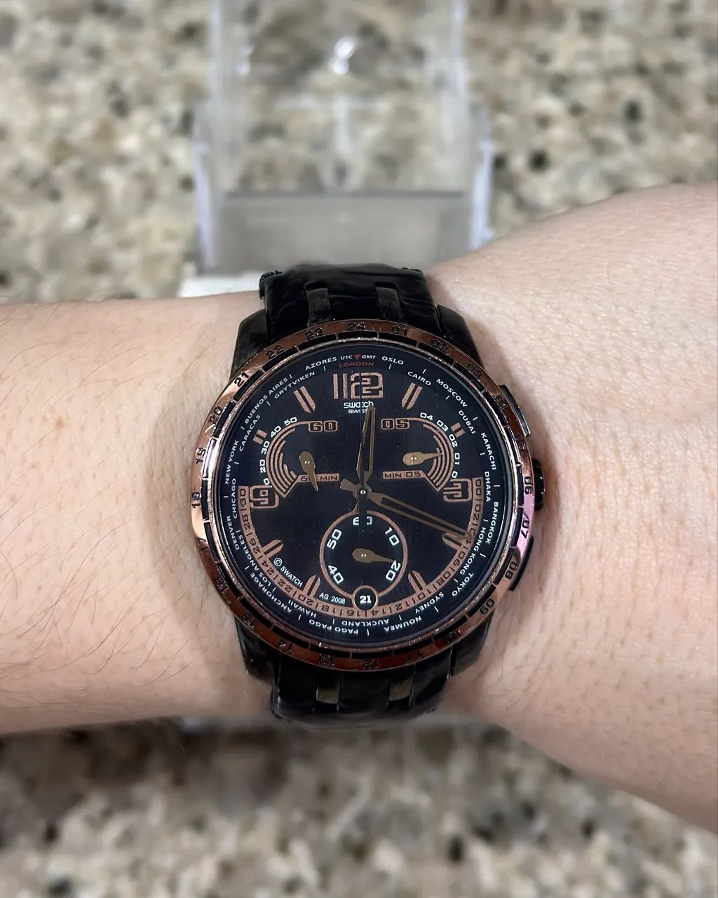 Swatch Irony Retrograde Dark Sun - Foto 3