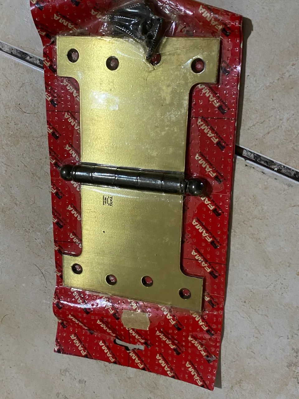 Dobradiça Palmela Fama 4x6 Polegadas Latão Maciço (Nova / Lacrada) - Foto 3
