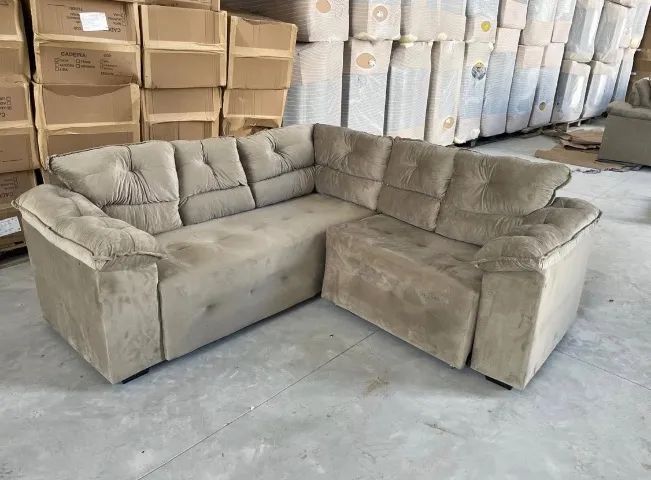 Nevada Retractable Corner Sofa 1.95 Beige419420922289868801