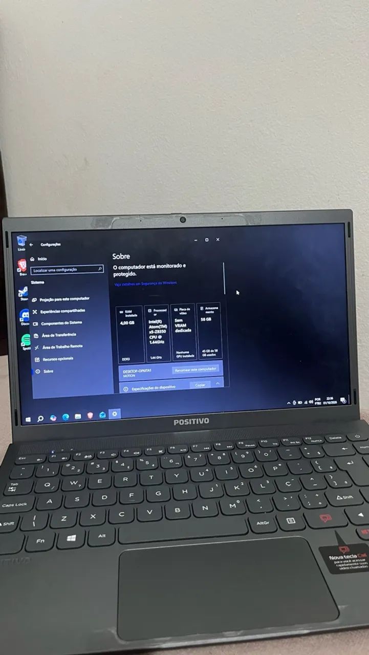 Notebook Positivo Motion Q464C - 4GB RAM + 64GB