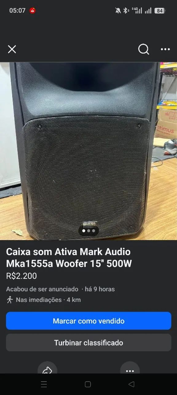 Caixa som 500w