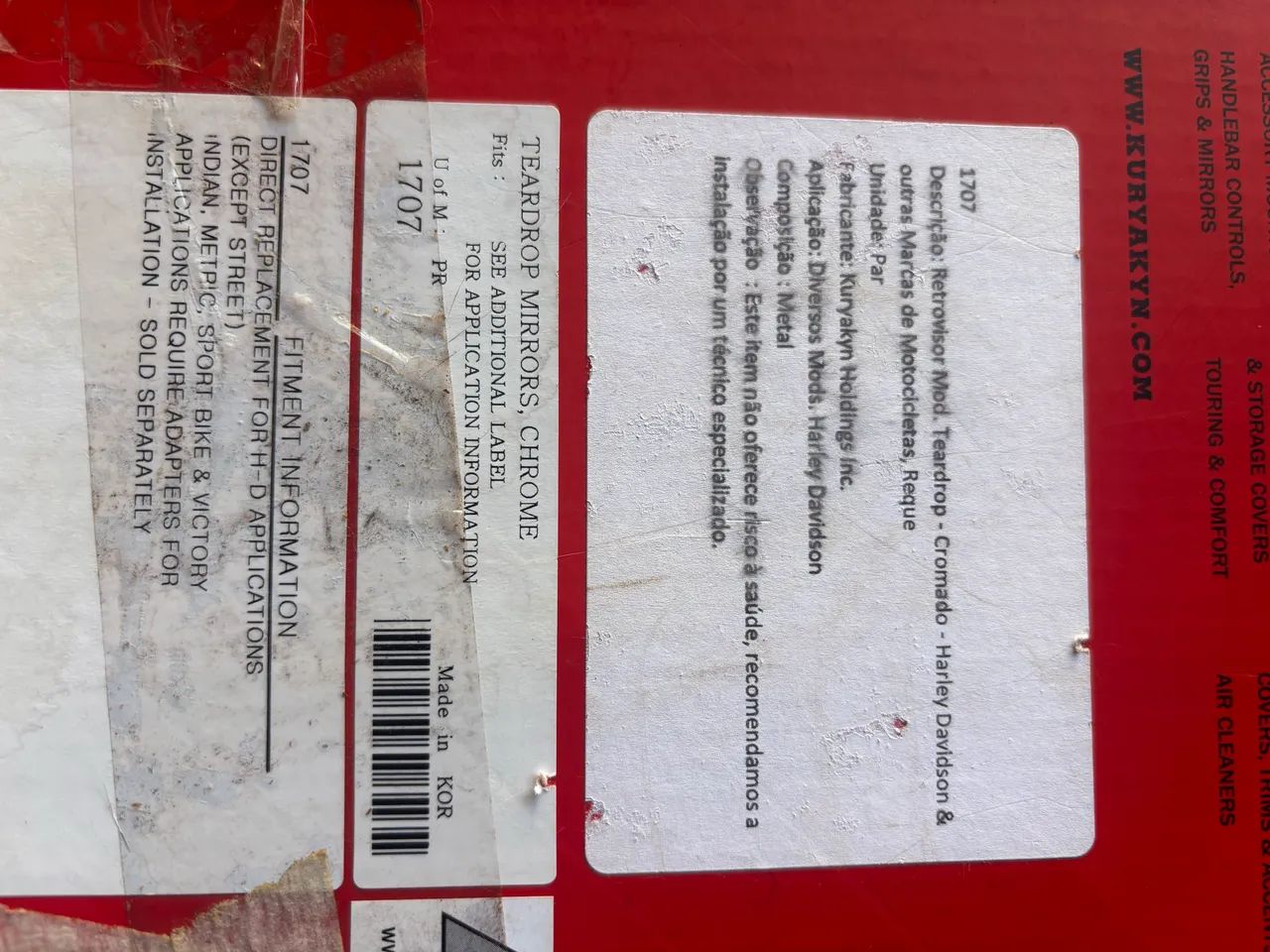 Retrovisor Harley Davidson cromado - Foto 4